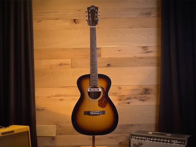 Amazon.com: Guild M240E Troubadour Vintage Sunburst : Musical